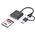 Equip 245461 czytnik kart USB 3.2 Gen 2 (3.1 Gen 2) Type-C Czarny