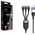 Conceptronic ETTA06B15C kabel USB USB 2.0 1,5 m USB A/USB C 3 x USB C Czarny