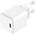 USB-C GaN Power Adapter 30W, QC 3.0 & PD, for all iPhone, iPad and other USB-C devices, variable charging power (max. 30W), white