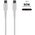 Fixed USB-C/USB-C i obsługą PD, 0,5 m, USB 2.0, 60 W, biały