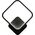 Kinkiet ATL ZD113A Kinkiet led 12w 20x23cm czarny
