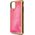 Guess Guess GUHCN65GLTRPI iPhone 11 Pro Max różowy/pink hard case Glow in the Dark Sand Matte