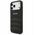 Case AMG Leather Debossed Lines Logo for  iPhone 17 Pro Max black