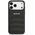 Case AMG Leather Debossed Lines Logo for  iPhone 17 Pro Max black