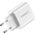 FoneKit GaN PD 65W AC power adapter, USB-C + USB-C, white