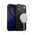 Crong Hybrid Frost MAG Cover - Etui MagSafe iPhone 17 Pro (czarny)