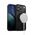 Crong Hybrid Frost MAG Cover - Etui MagSafe iPhone 17 Pro Max (czarny)