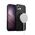 Crong Hybrid Frost MAG Cover - Etui MagSafe iPhone 17 (czarny)