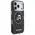Etui Karl Lagerfeld IML Glitter Karl & Choupette Heads Logo MagSafe do iPhone 17 Pro czarny