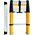 AWTools DRABEST ALUMINUM TELESCOPIC LADDER 11 steps 3.2 m MAX 150 kg
