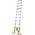 AWTools DRABEST ALUMINUM TELESCOPIC LADDER 11 steps 3.2 m MAX 150 kg