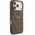 GUESS futerał do IPHONE 17 Pro kompatybilny z MagSafe GUHMP17LG4GFRW (PU 4G Ring Classic Logo) brązowy