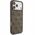 Etui Guess 4G Ring Classic Logo MagSafe do iPhone 17 Pro Max, brązowe