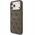 Etui Guess 4G Ring Classic Logo MagSafe do iPhone 17 Pro Max, brązowe