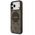 Etui Guess 4G Circle Classic Logo MagSafe do iPhone 17 Pro Max brązowy