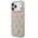 Etui Guess Leather 4G Triangle Strass MagSafe do iPhone 17 Pro Max różowy