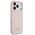Etui Guess Silicone Script Metal Logo MagSafe do iPhone 17 Pro różowy