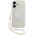 Etui Guess IML Flowers Electro Pearl Strap MagSafe do iPhone 17 biały