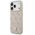 Etui Guess Leather 4G Triangle Strass MagSafe do iPhone 17 Pro różowy
