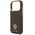 Etui Guess Grained Strass Logo MagSafe do iPhone 17 Pro brązowy
