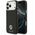 Etui Guess Grained Strass Logo MagSafe do iPhone 17 Pro Max czarny