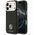 Etui Guess Grained Strass Logo MagSafe do iPhone 17 Pro czarny