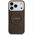 Etui Guess Peony Hot Stamp MagSafe do iPhone 17 Pro brązowy