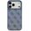 Etui Guess Leather 4G Triangle Strass MagSafe do iPhone 17 Pro Max niebieski
