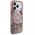 Etui Guess IML Flowers Pearl Strap MagSafe do iPhone 17 Pro różowy