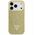 Etui Guess Rhinestone Triangle Logo do iPhone 17 Pro złoty