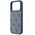 Etui Guess Leather 4G Triangle Strass MagSafe do iPhone 17 Pro niebieski