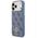 Etui Guess 4G Strass Logo MagSafe do iPhone 17 Pro Max niebieski