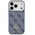 Etui Guess 4G Strass Logo MagSafe do iPhone 17 Pro niebieski