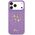 Etui Guess Fixed Glitter Big 4G do iPhone 17 Pro Max liliowy