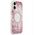 Etui Guess Resin Bottom Glitter MagSafe do iPhone 17 różowy