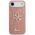 Etui Guess Fixed Glitter Big 4G do iPhone Air różowy