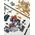 Puzzle 1000 artystyczne Muminki czerwone
