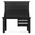 Biurko warsztatowe LOGAN, 1500 x 1700 x 750 mm, All Black: czarne