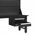Biurko warsztatowe LOGAN, 1500 x 1700 x 750 mm, All Black: czarne