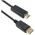Καλώδιο DeTech DP 14+1 cooper σε HDMI, 1.8m, Μαύρο - 18273