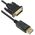 Καλώδιο DeTech DP 14+1 cooper σε DVI, 3m, Μαύρο - 18277