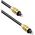 Optical audio cable DeTech, Toslink, 3.0m, Black - 18360