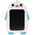 Kids LCD Drawing board No brand K1, 9", Different colors - 13069