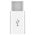 Προσαρμογέας No brand, Micro USB σε τύπο C, λευκό - 14977