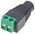 Connector DeTech, DC, 5.5x2.1 F - Screw Terminal, 10pcs., Black - 17167