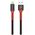 Кαλώδιο δεδομένων DeTech DE-C25i, Lightning (iPhone 5/6/7 / SE), 1.0m, Μαυρο - 40107