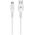 Kαλώδιο δεδομένων DeTech DE-27M, Micro USB, 1.0m, λευκό - 40109