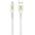 Кαλώδιο δεδομένων DeTech De-C36i, Lightning, 1.0m, Λευκό - 40192