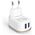 Φορτιστής δικτύου, DeTech, DE-15M, 5V/3.1A, 220V, Universal, 2 x USB, καλώδιο Micro USB, 1.0m, λευκό - 40096