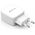 Φορτιστής δικτύου, DeTech, DE-33i, 5V/2.4A, 220V, Universal, 2 x USB, καλώδιο Lightning, 1.0m, λευκό - 40101